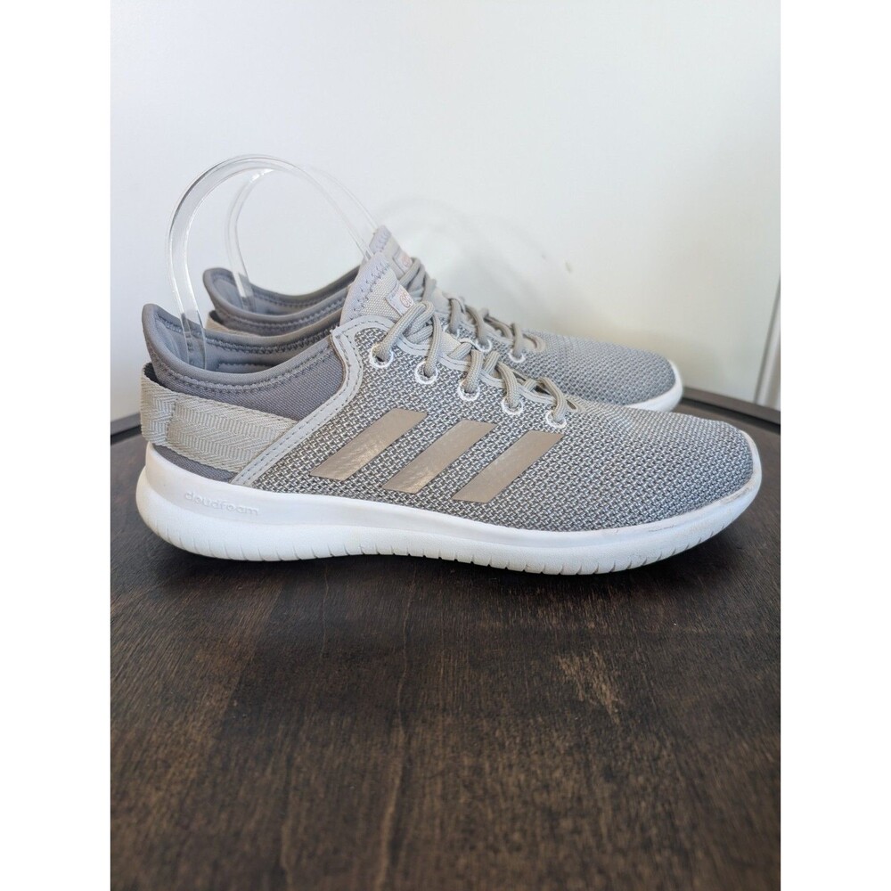 Adidas Women's CloudFoam Running Shoes 7.5 Gray Active Athletic Workout Gym